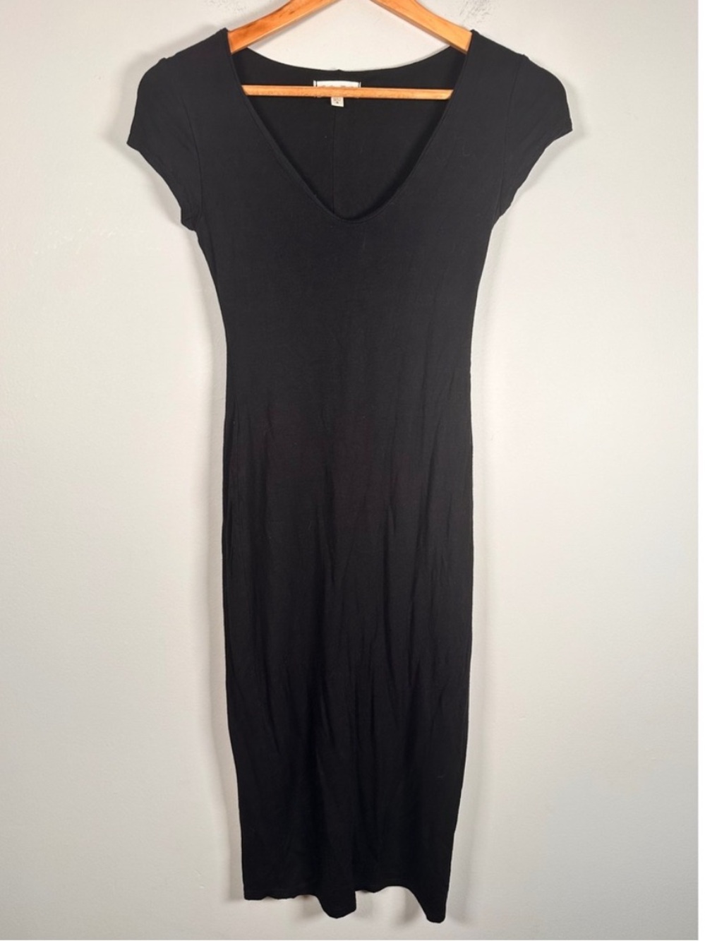 See You Monday black rayon spandex dress